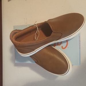 Girls Cat & Jack brand new sneaker slides, brown, size 3